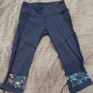 CALIA by Carrie Underwood Navy Leggings with Multicolor Cuffs